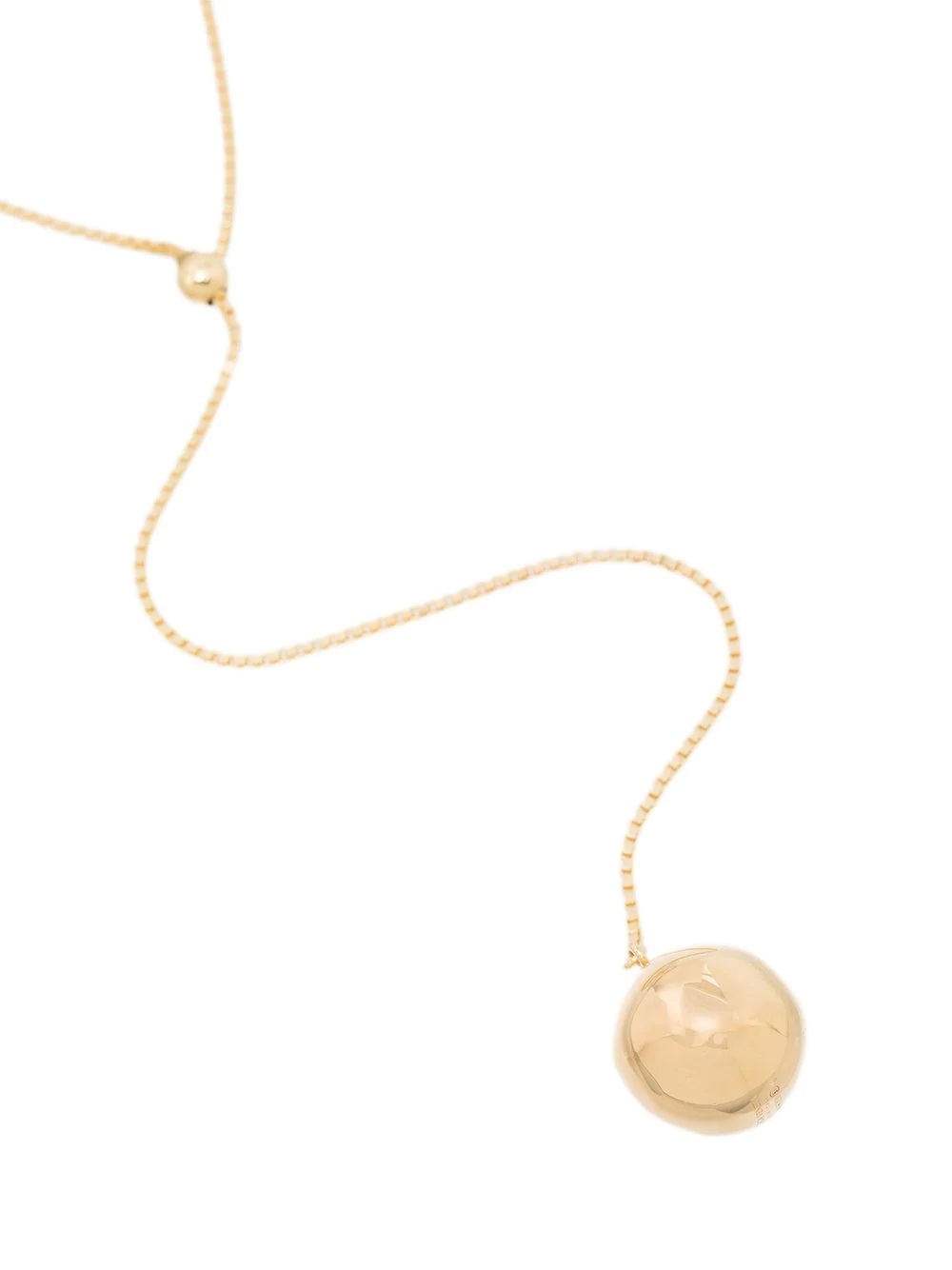 18kt gold-plated sphere necklace - 3