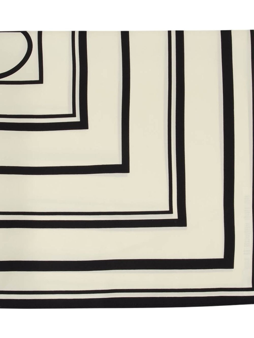 monogram geometric silk scarf - 2