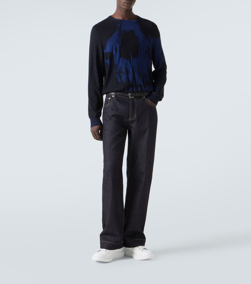 Alexander McQueen Mid-rise wide-leg jeans outlook