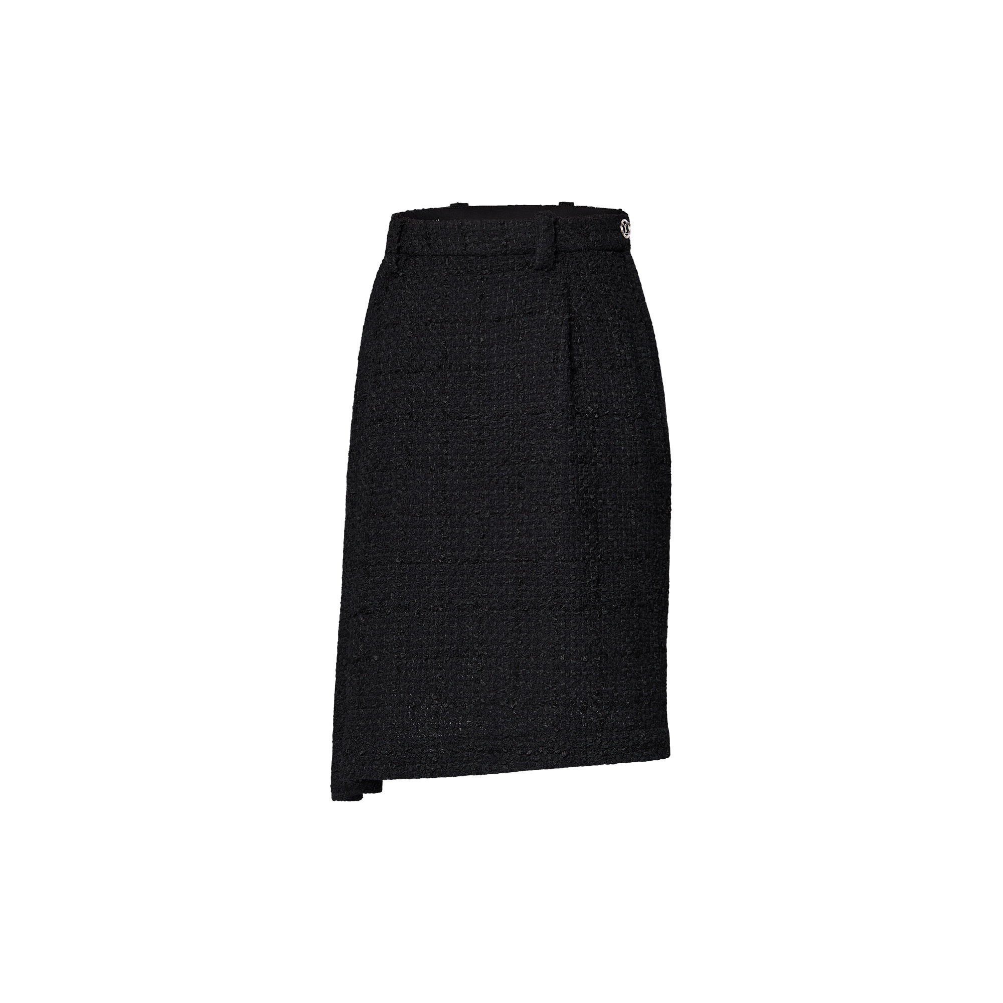 Asymmetrical Tweed Skirt - 2