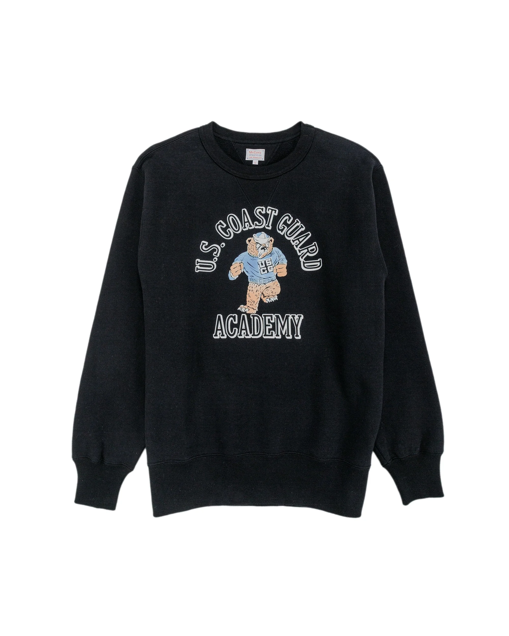MC25118 Military Print Sweatshirt / U.S. Coastguard Academy Black - 1