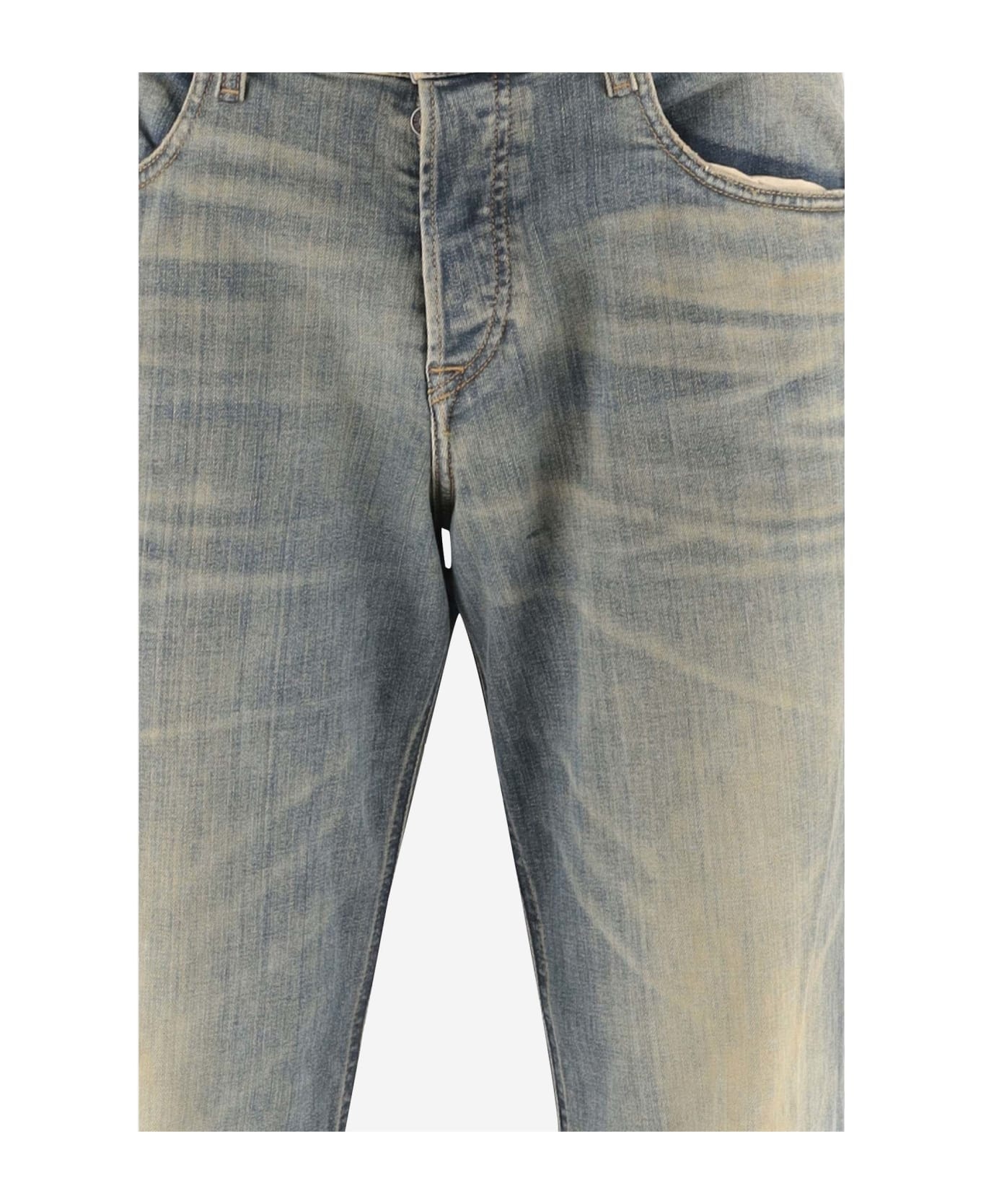 Stretch Cotton Denim Jeans - 3