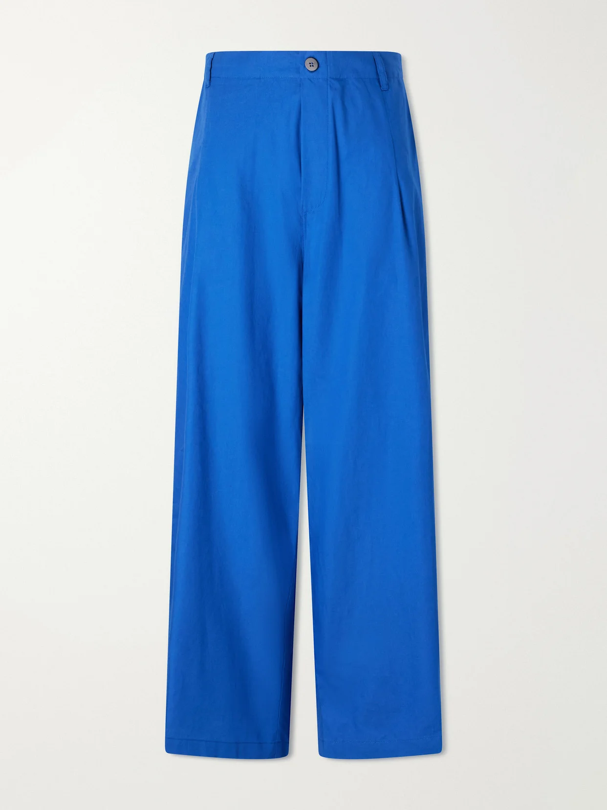 Lotus Cotton-poplin Wide-leg Pants - 1
