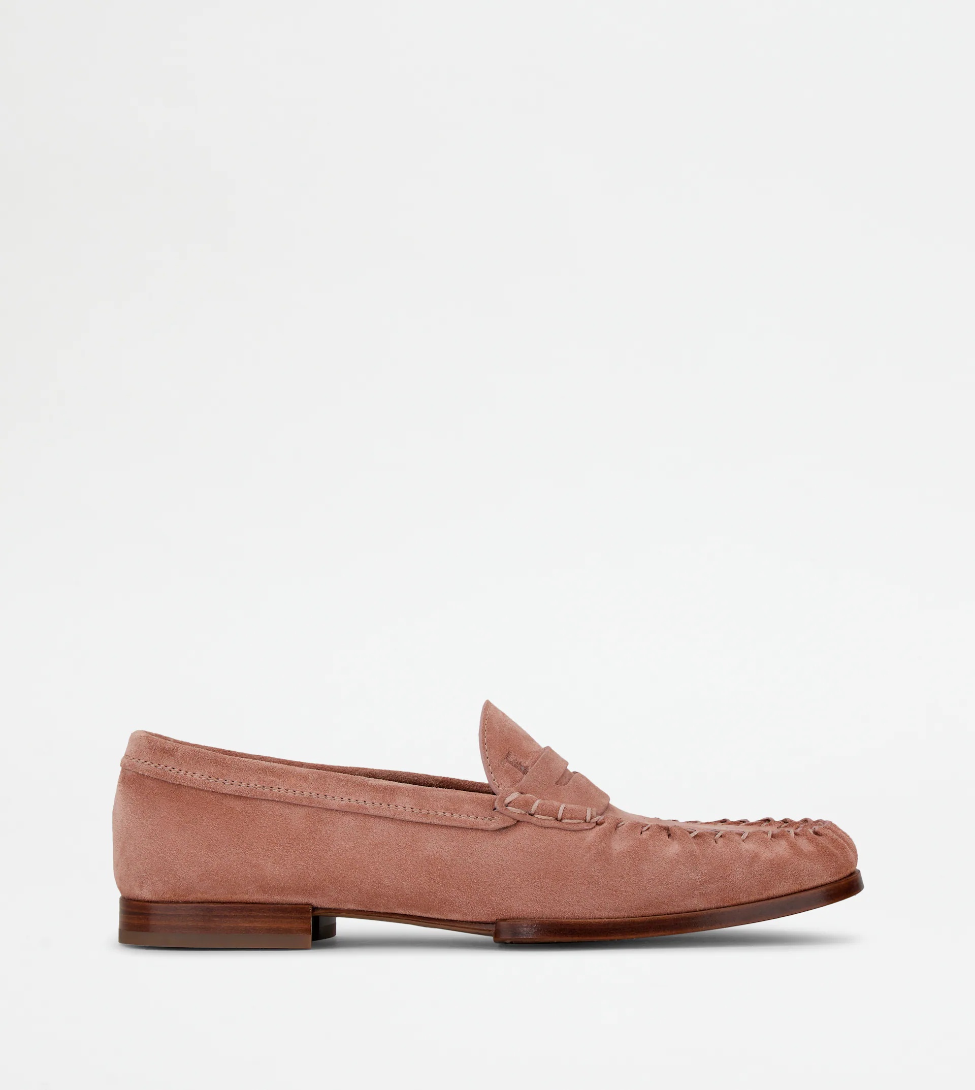 LOAFERS IN SUEDE - PINK - 1