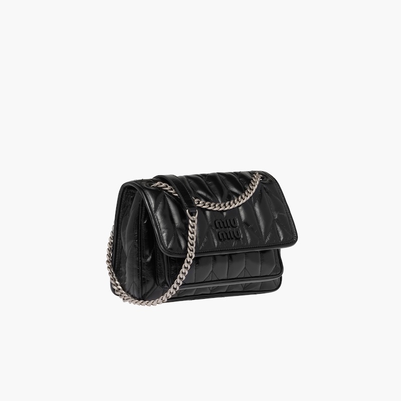 Shiny leather shoulder bag - 5