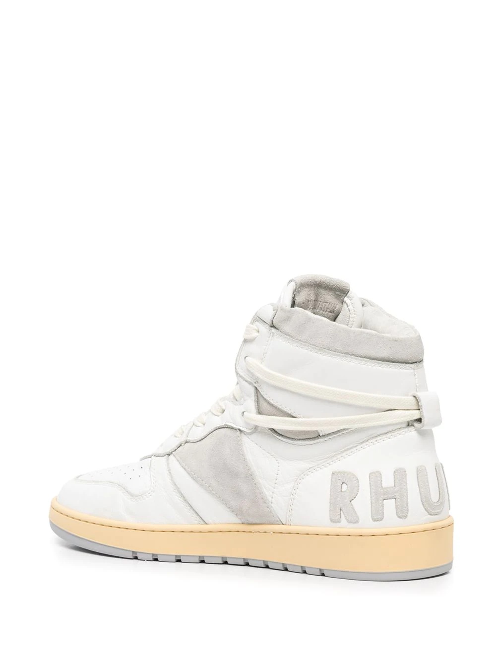 panelled hi-top sneakers - 3