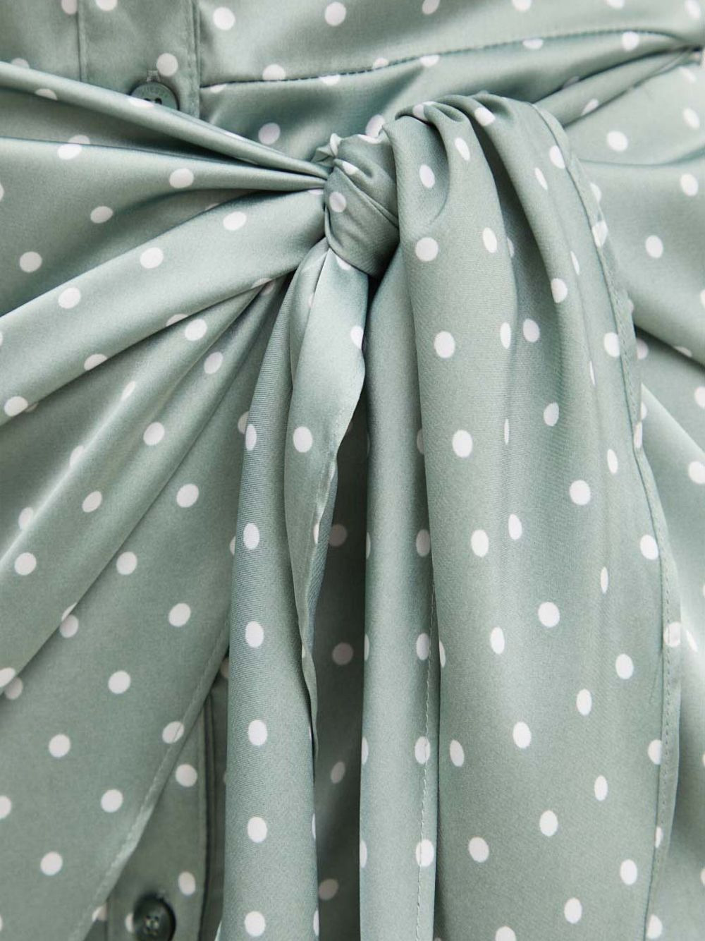 polka-dot tie mini dress - 5