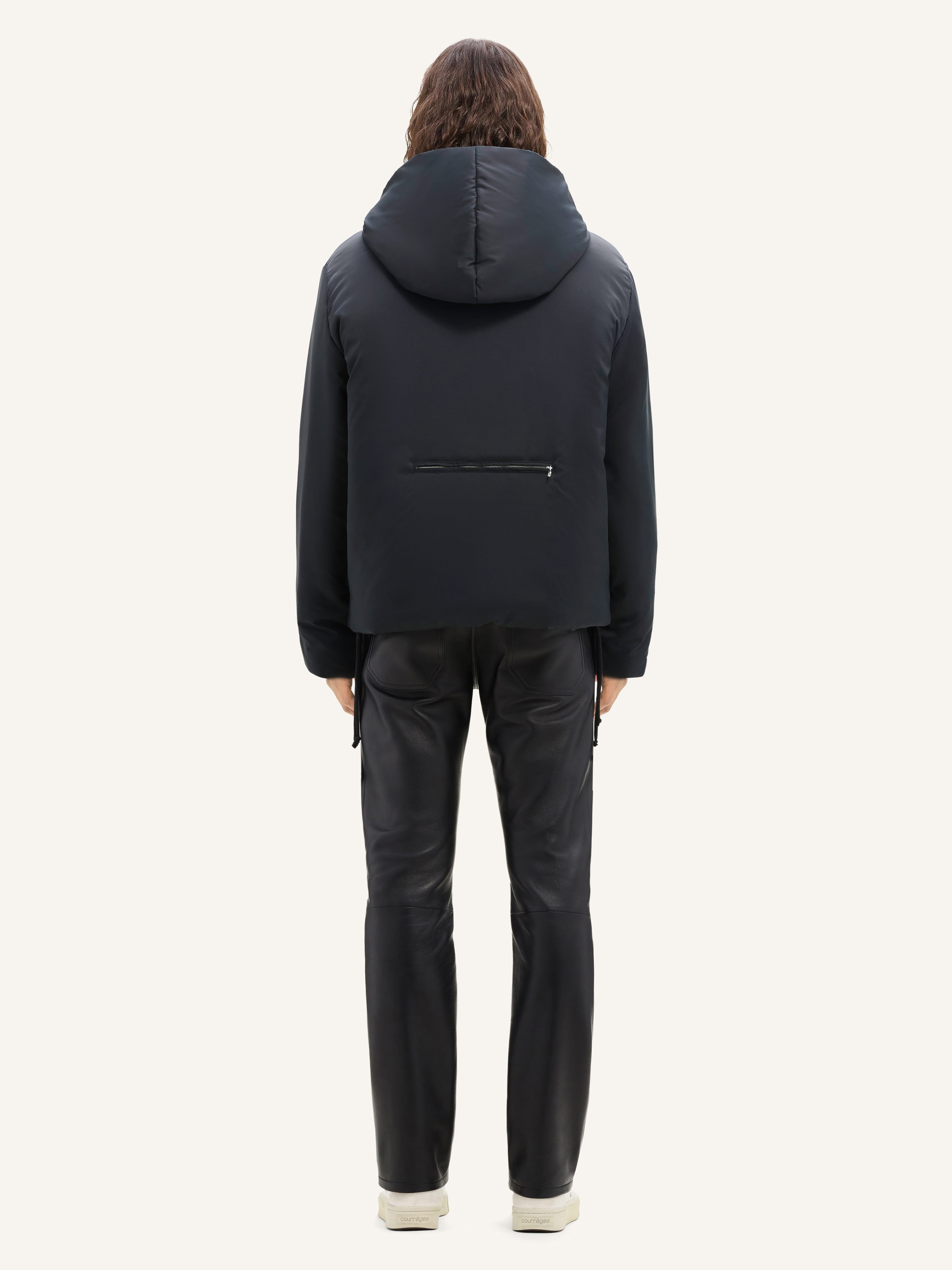 NYLON HOODED PUFFER JACKET - 5