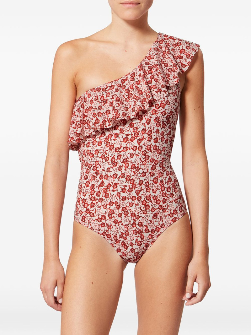 Sicilya floral-print ruffled swimsuit 4