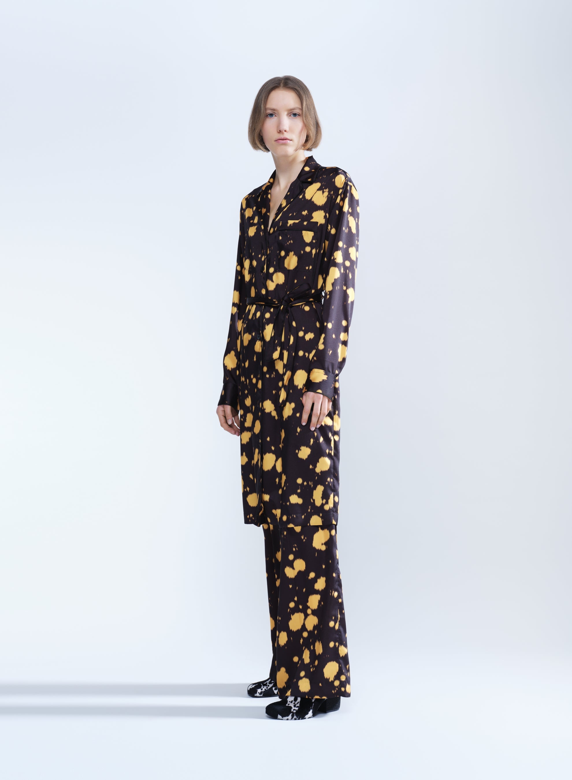 PRINTED SHIRT DRESS - 5
