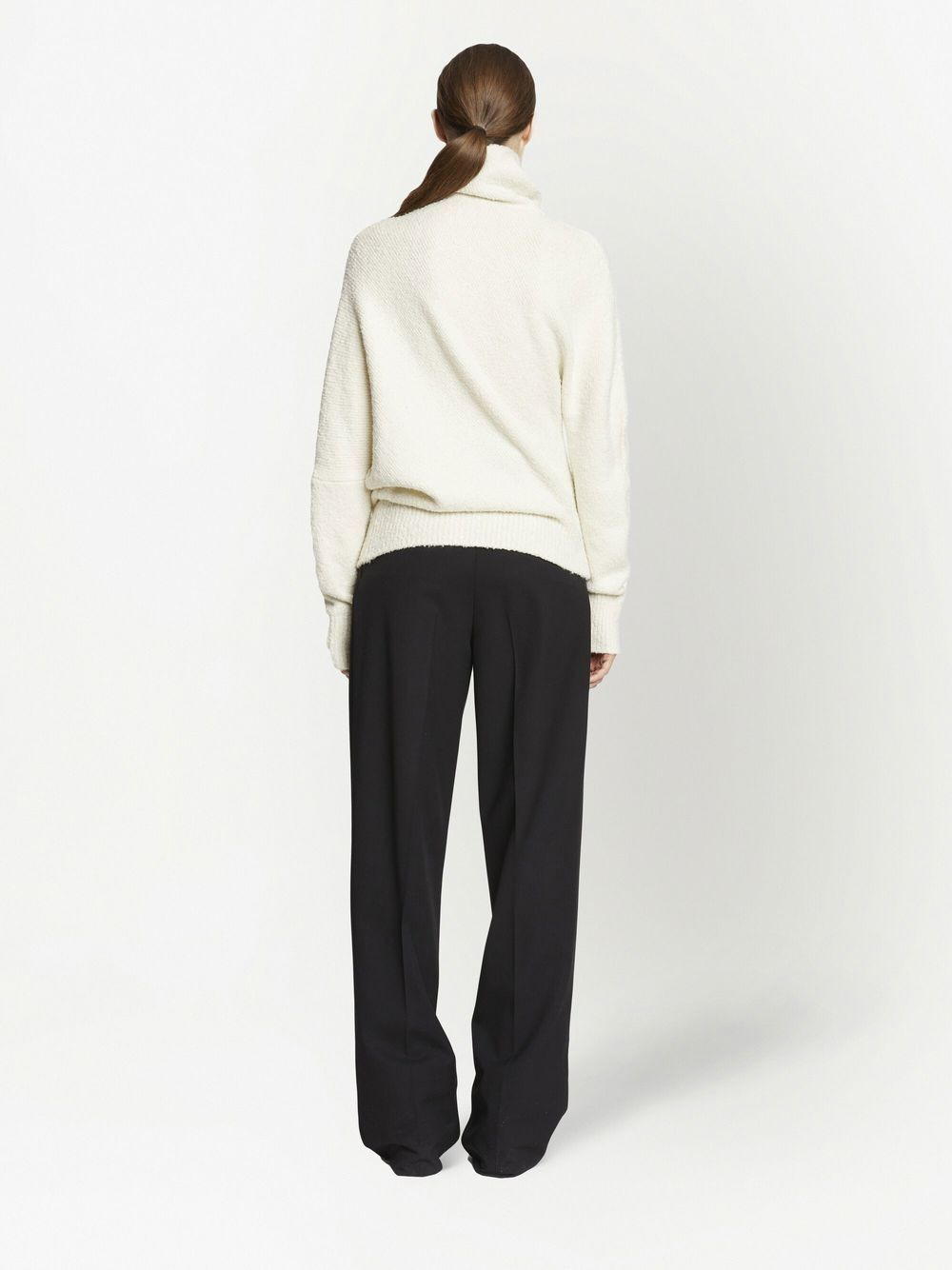 Fuzzy Boucle asymmetric sweater - 4