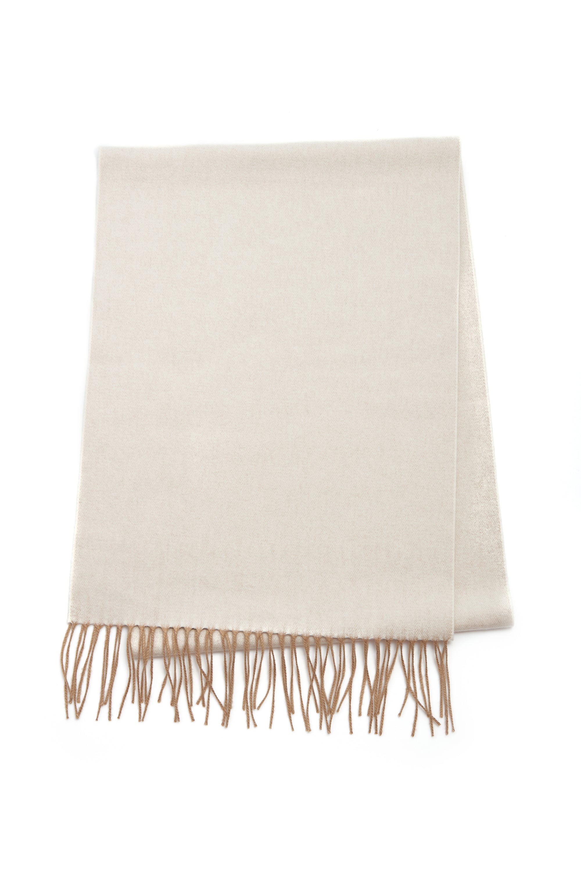 Blaine Scarf in Ivory Melange Silk Cashmere - 1