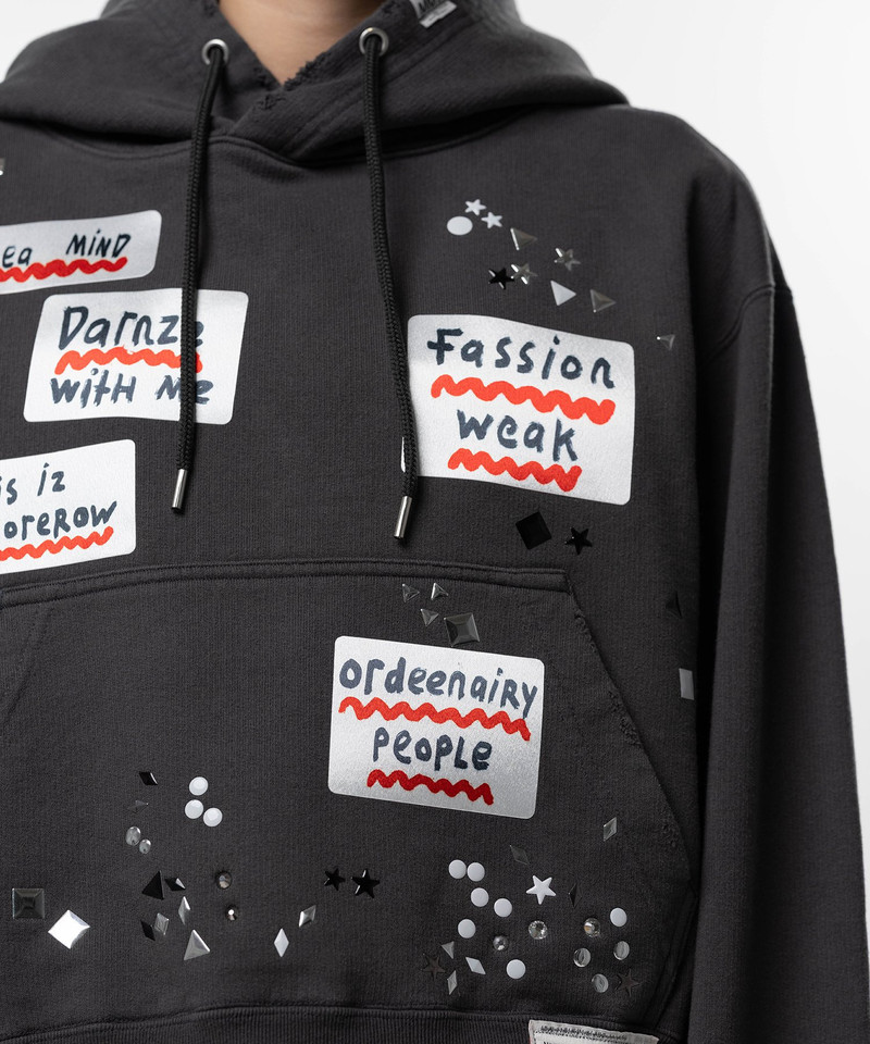Embellished Sticker Hoodie 12