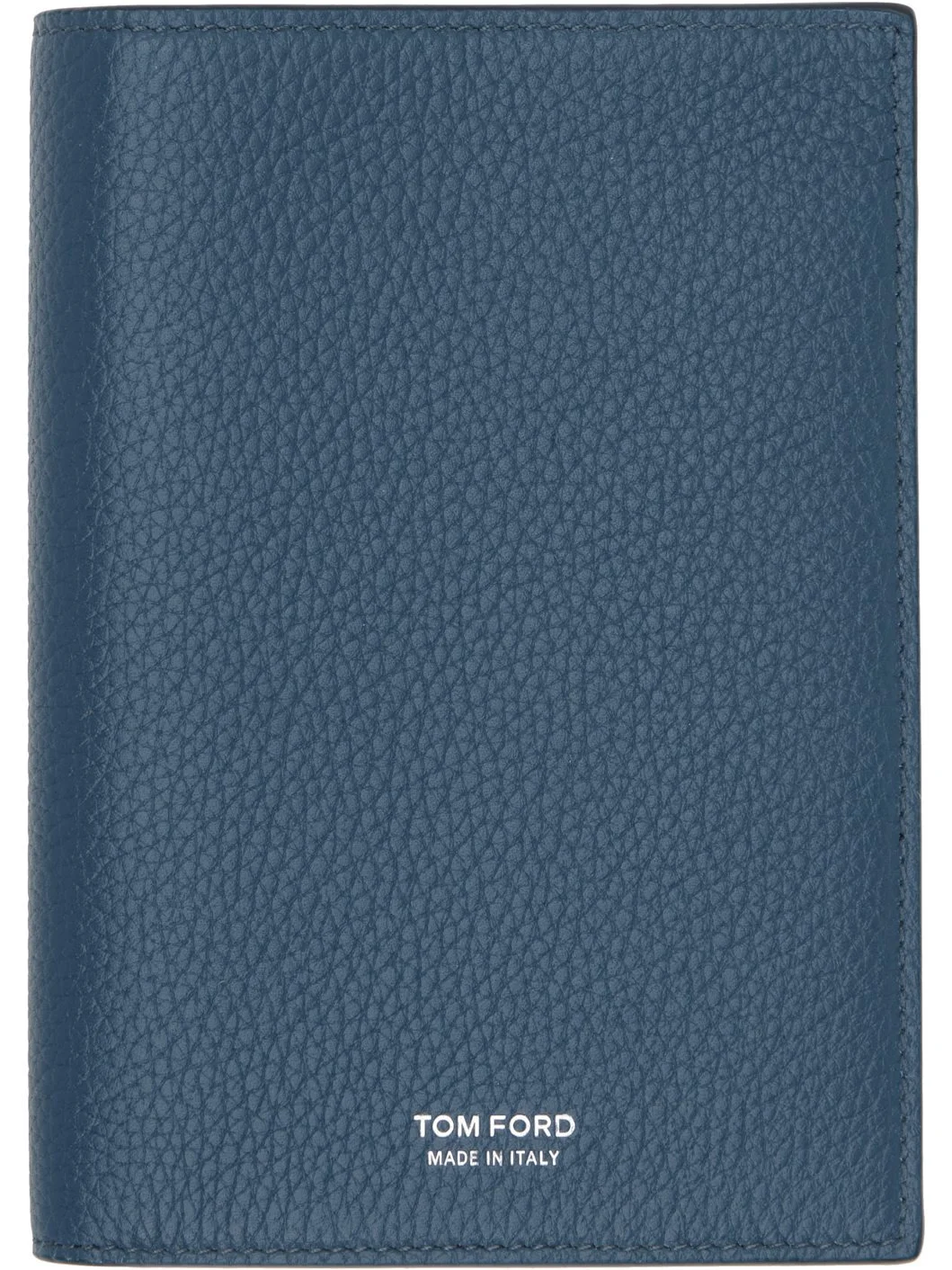 Blue Soft Grain Leather T Line Passport Holder - 1