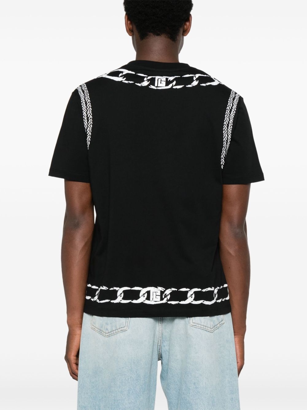 foulard-print T-shirt - 3