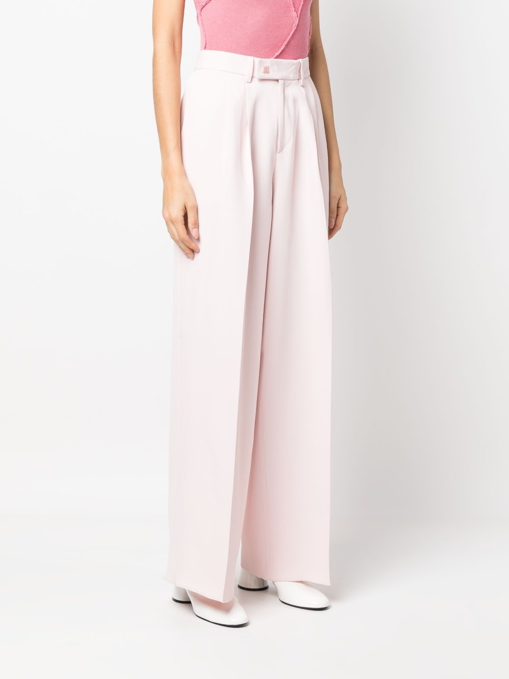 wide-leg tailored trousers - 3