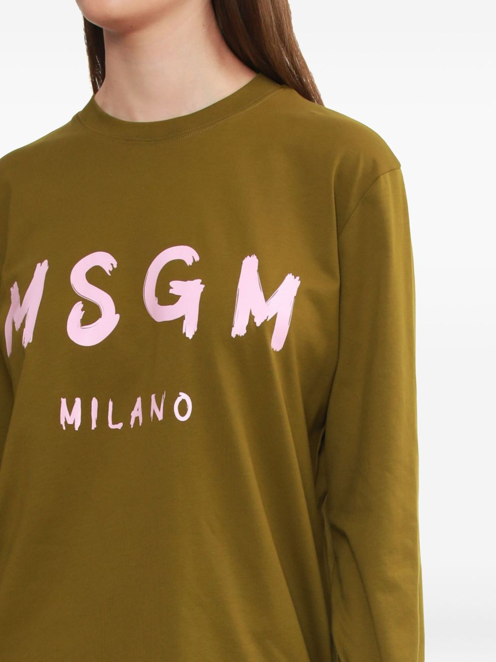 logo-print long-sleeve T-shirt - 5