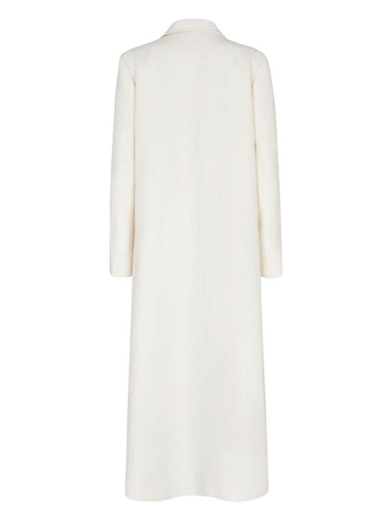 FENDI linen single-breasted coat outlook