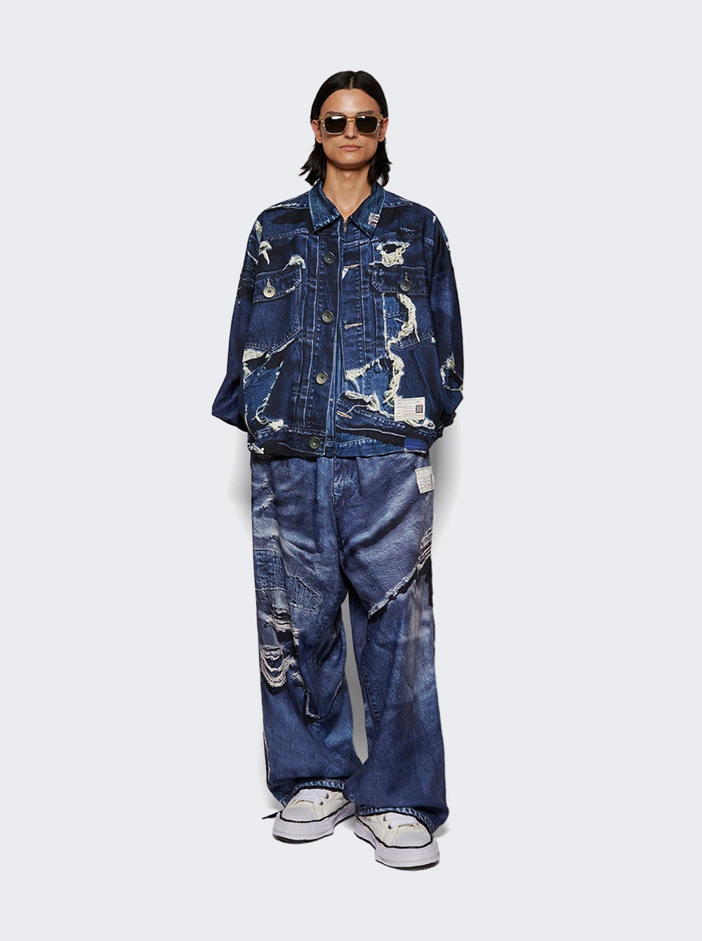 T.a.t.a Trompe-l'oeil Denim Jacket Indigo - 5
