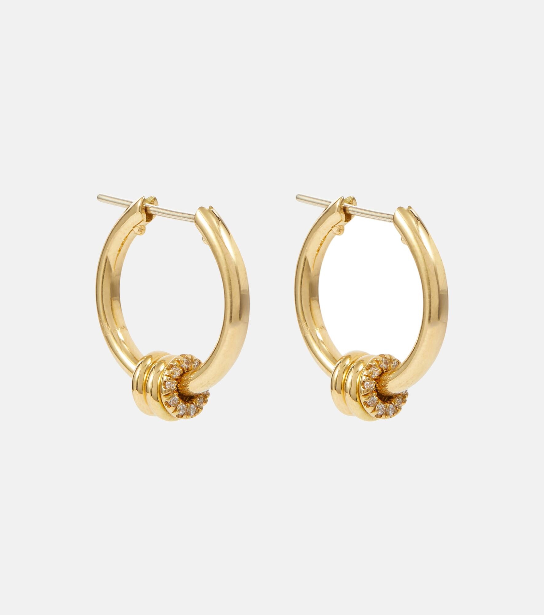 Ara 18kt gold earrings with white diamonds - 1