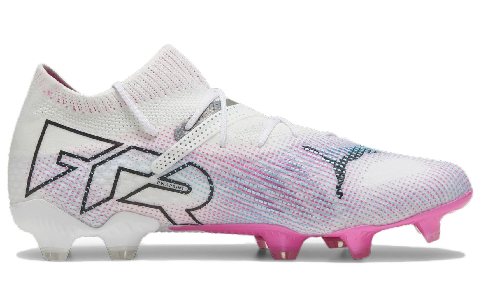 PUMA Future 7 Ultimate FG/AG Soccer Cleats 'White Pink Black' 107599-01 - 2