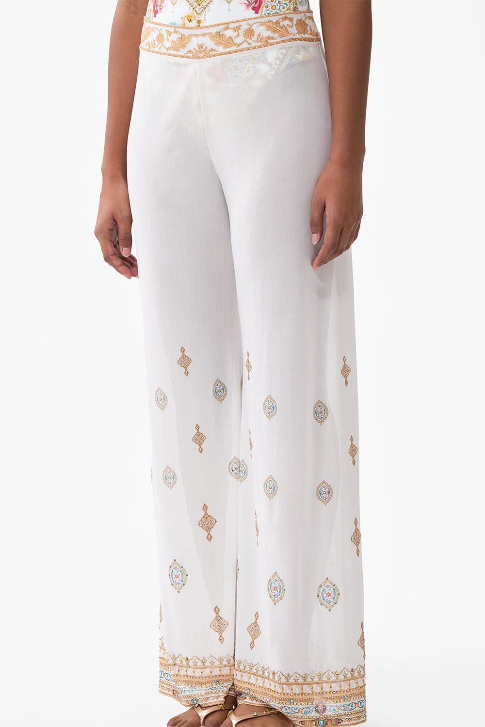 MESH STRAIGHT LEG BEACH PANT - 5