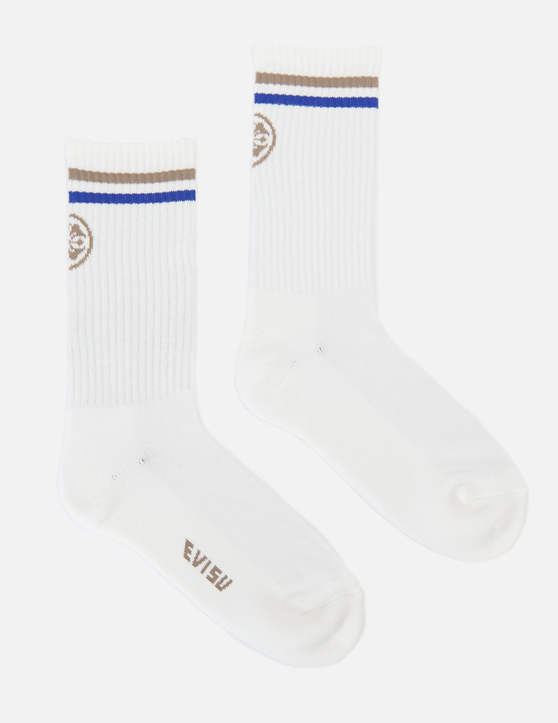 3-PACK KAMON AND STRIPE JACQUARD LONG SOCKS 8