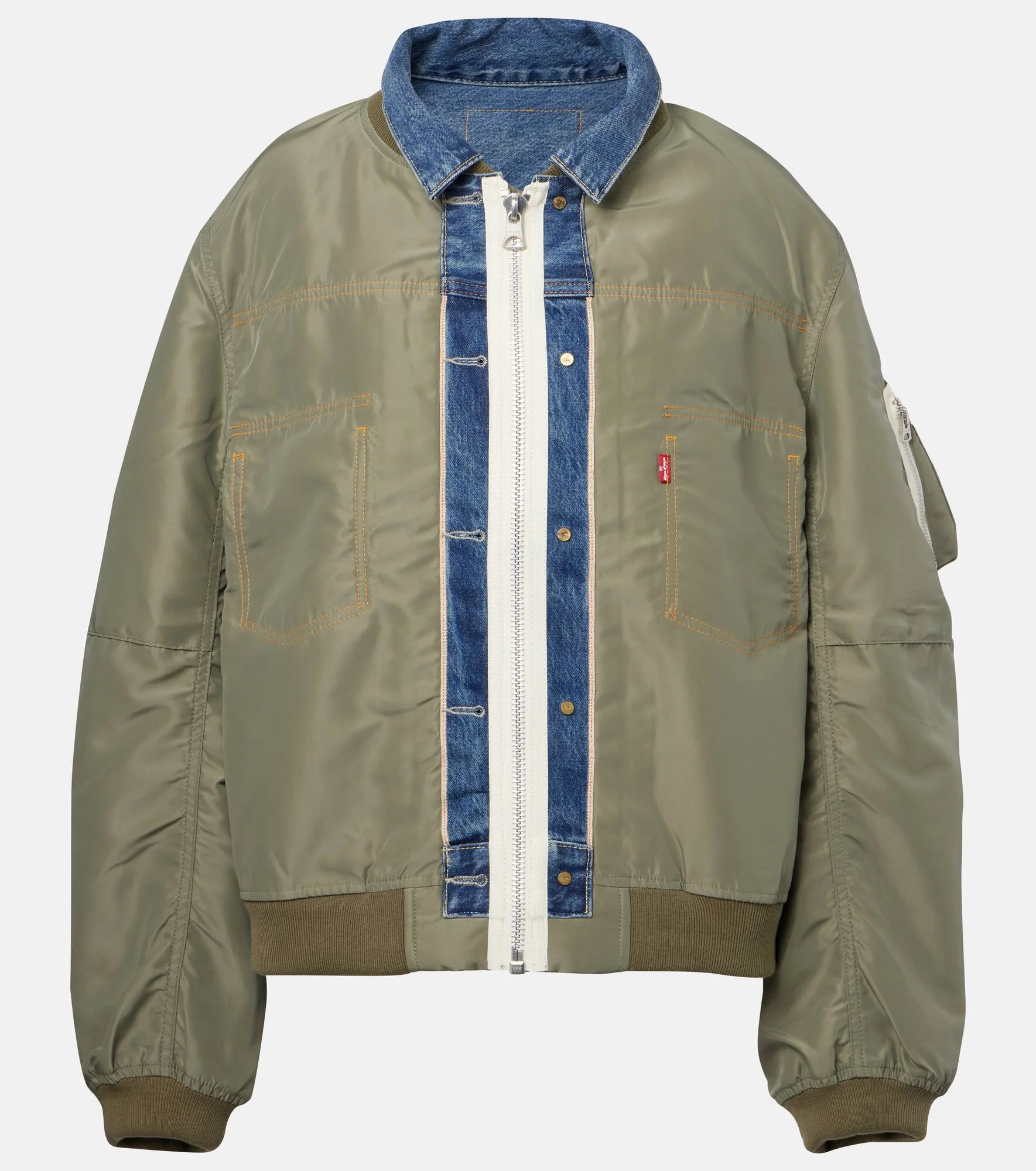 x Levi's® reversible denim and twill blouson - 1