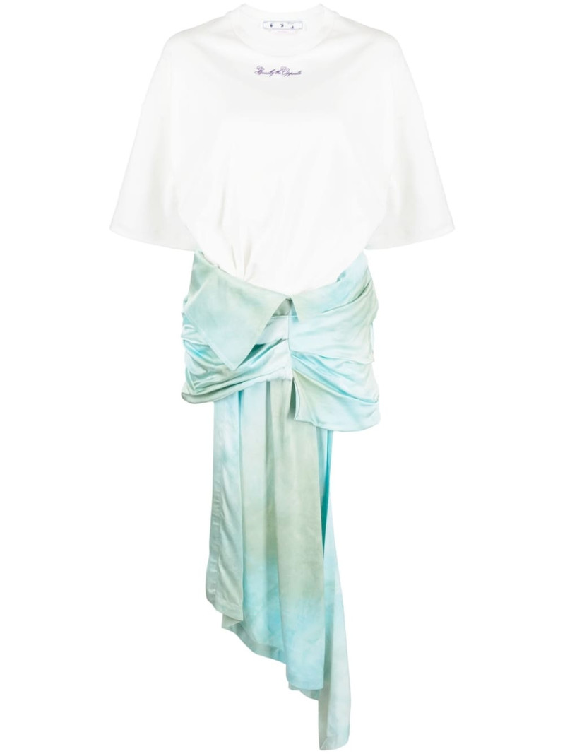 draped-skirt minidress 1