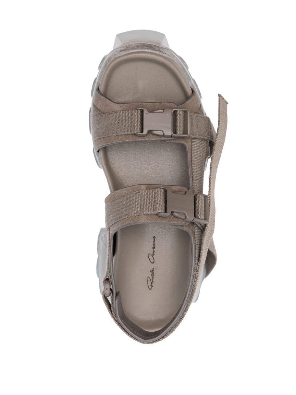 suede chunky platform sandals - 4