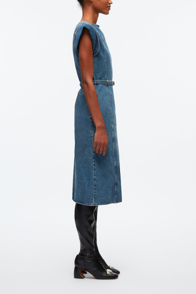 3.1 Phillip Lim Deconstructed Belted Denim Dress outlook