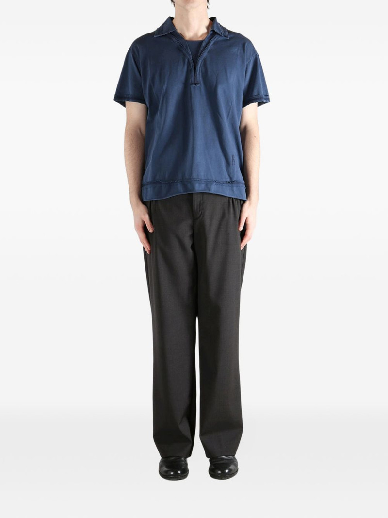Kiko Kostadinov raw-hem cotton T-shirt outlook