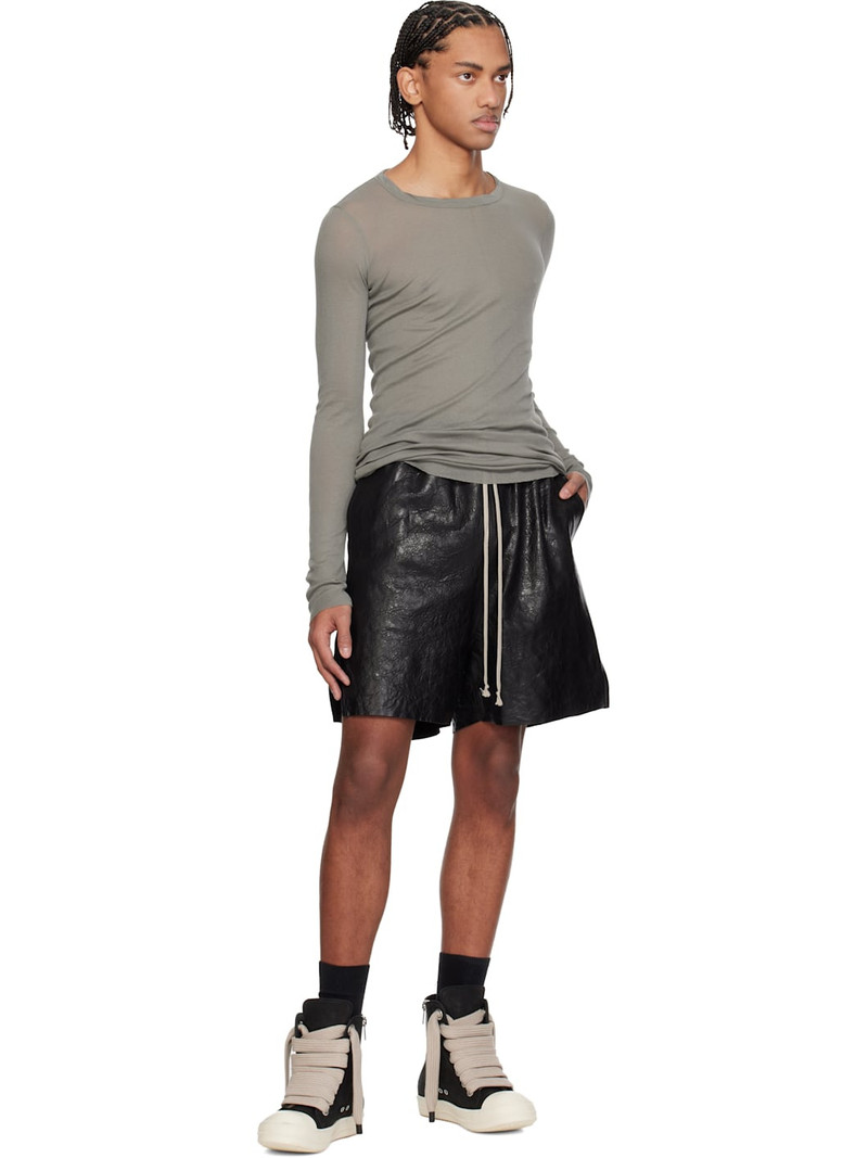 Rick Owens Gray Temple Rib LS T-shirt outlook