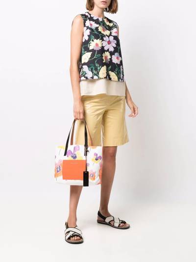 Marni floral print tote outlook