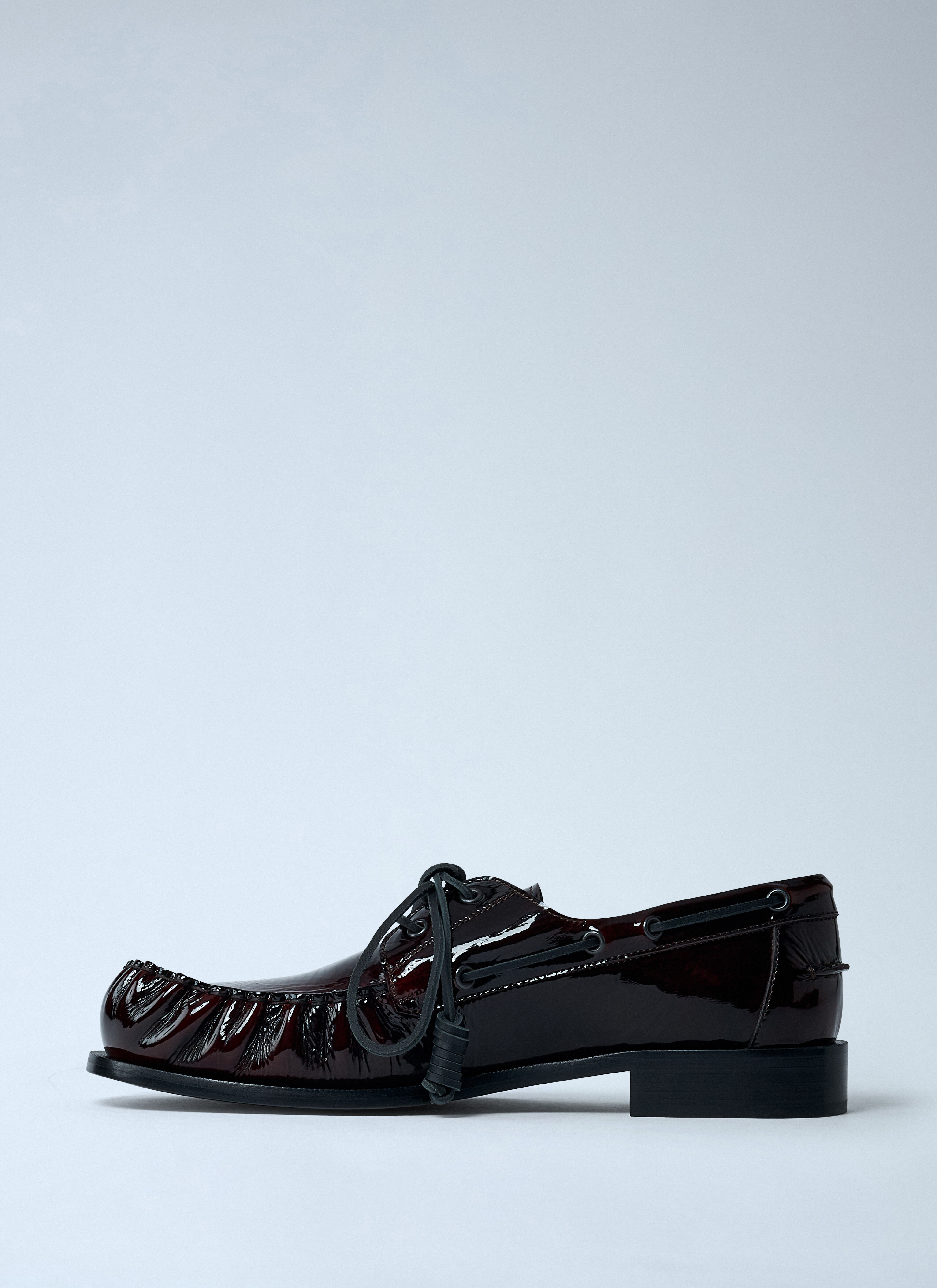 Patent Lace-up Shoes - 4