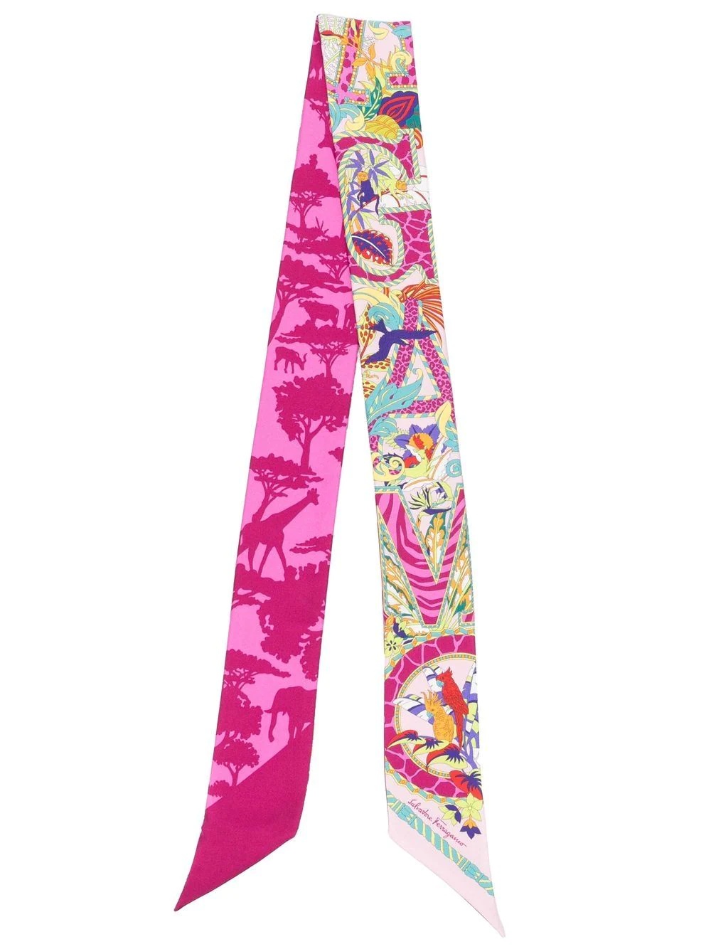 AMO-print silk scarf - 1