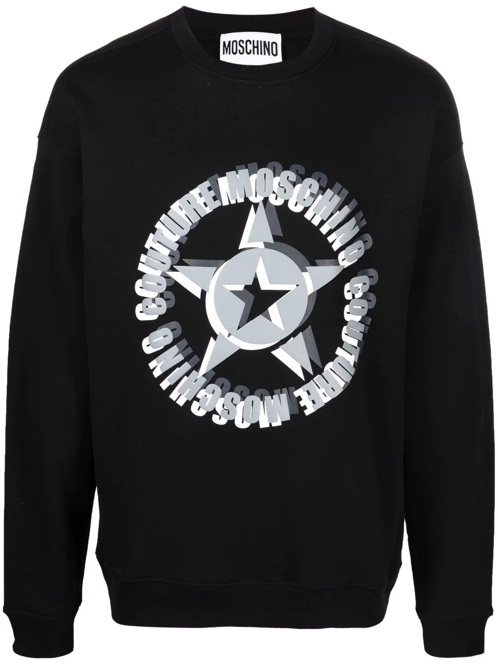 star print logo sweatshirt - 1