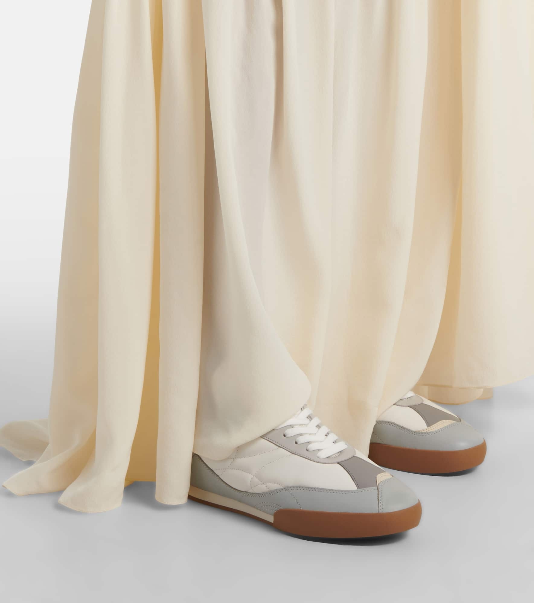 Kick suede-trimmed sneakers - 2
