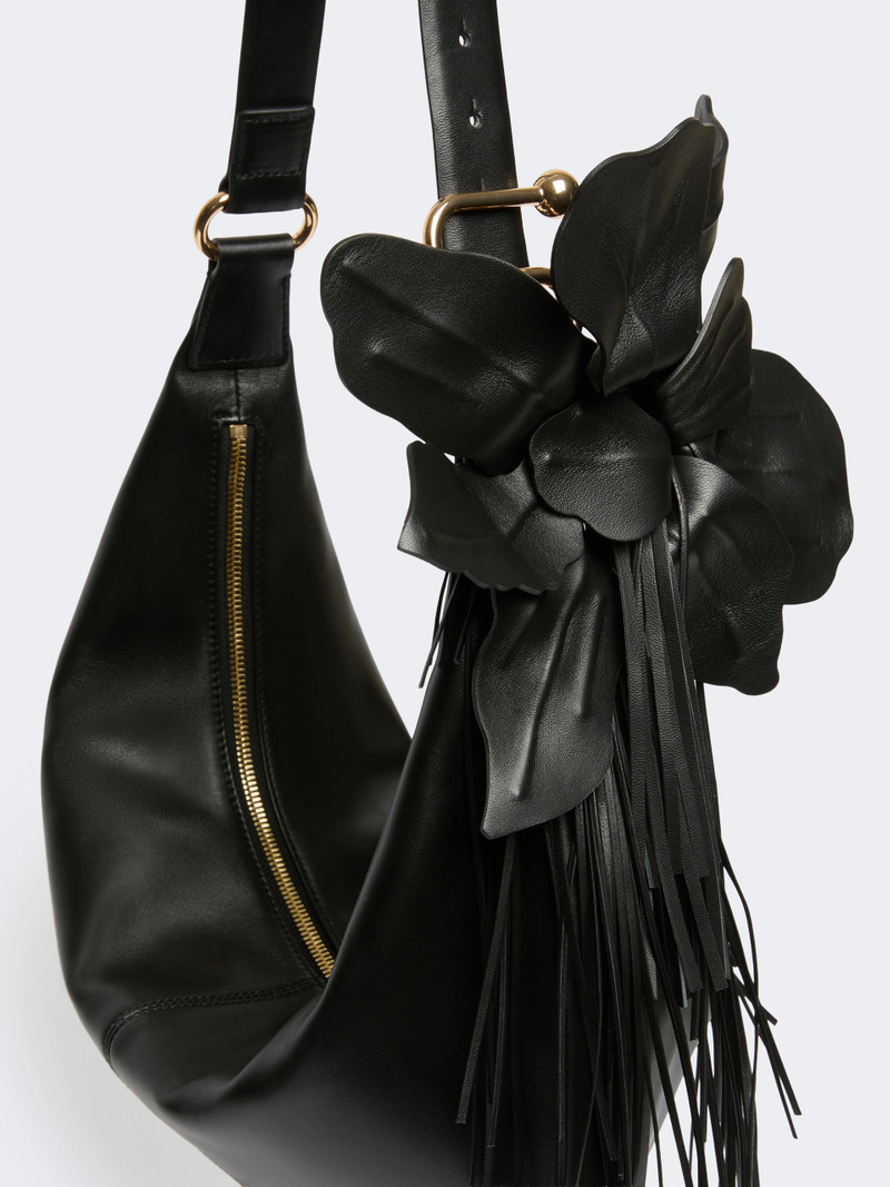 BRUNO Nappa leather hobo bag - BLACK 3