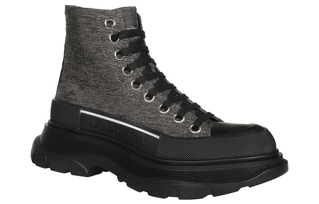 (WMNS) Alexander McQueen Tread Slick Boots 'Brown Black' 718369W4US28163 - 3