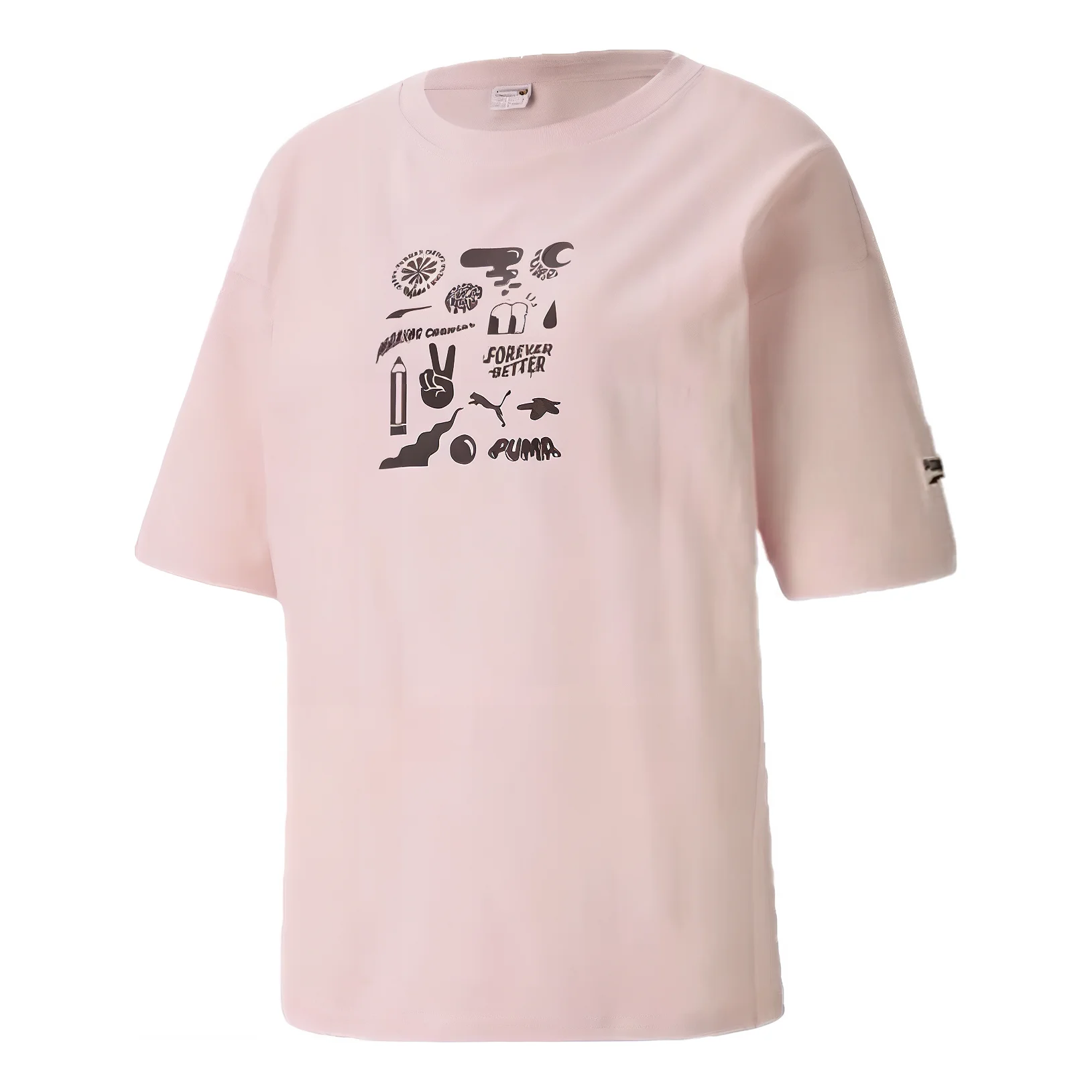 (WMNS) DOWNTOWN GRAPHIC Tee 533050-36 - 1