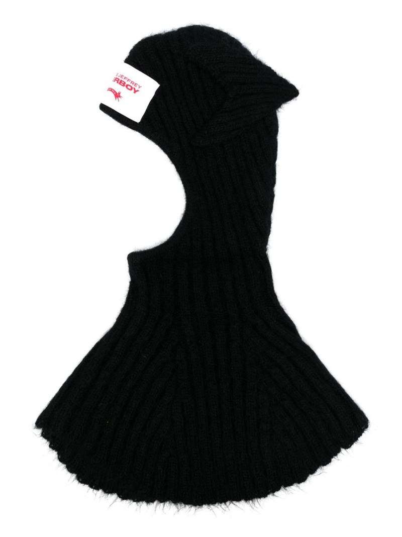 Ears logo-patch knitted baclava - 1