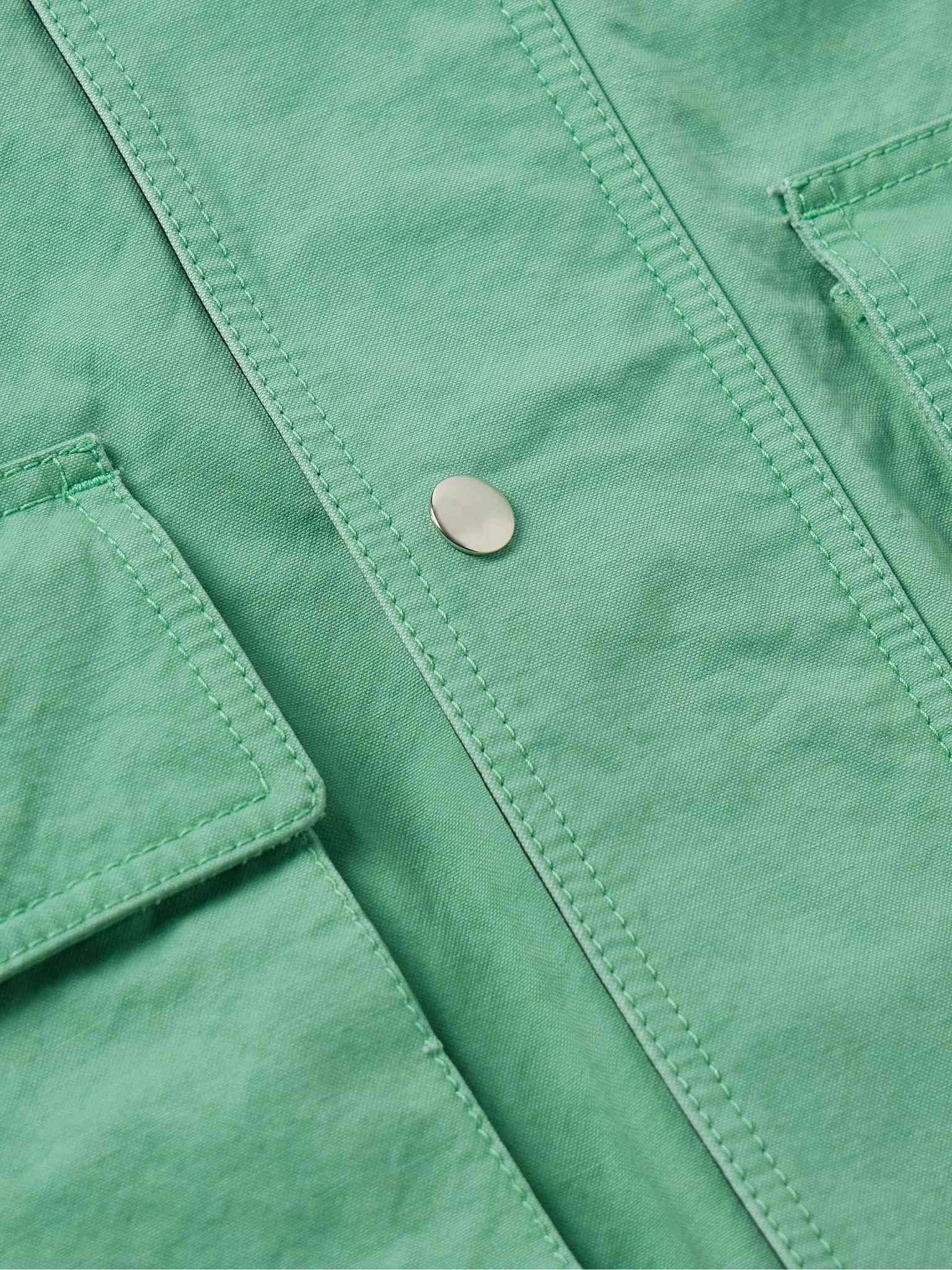 Diano Cotton-Canvas Jacket Bright green - 4