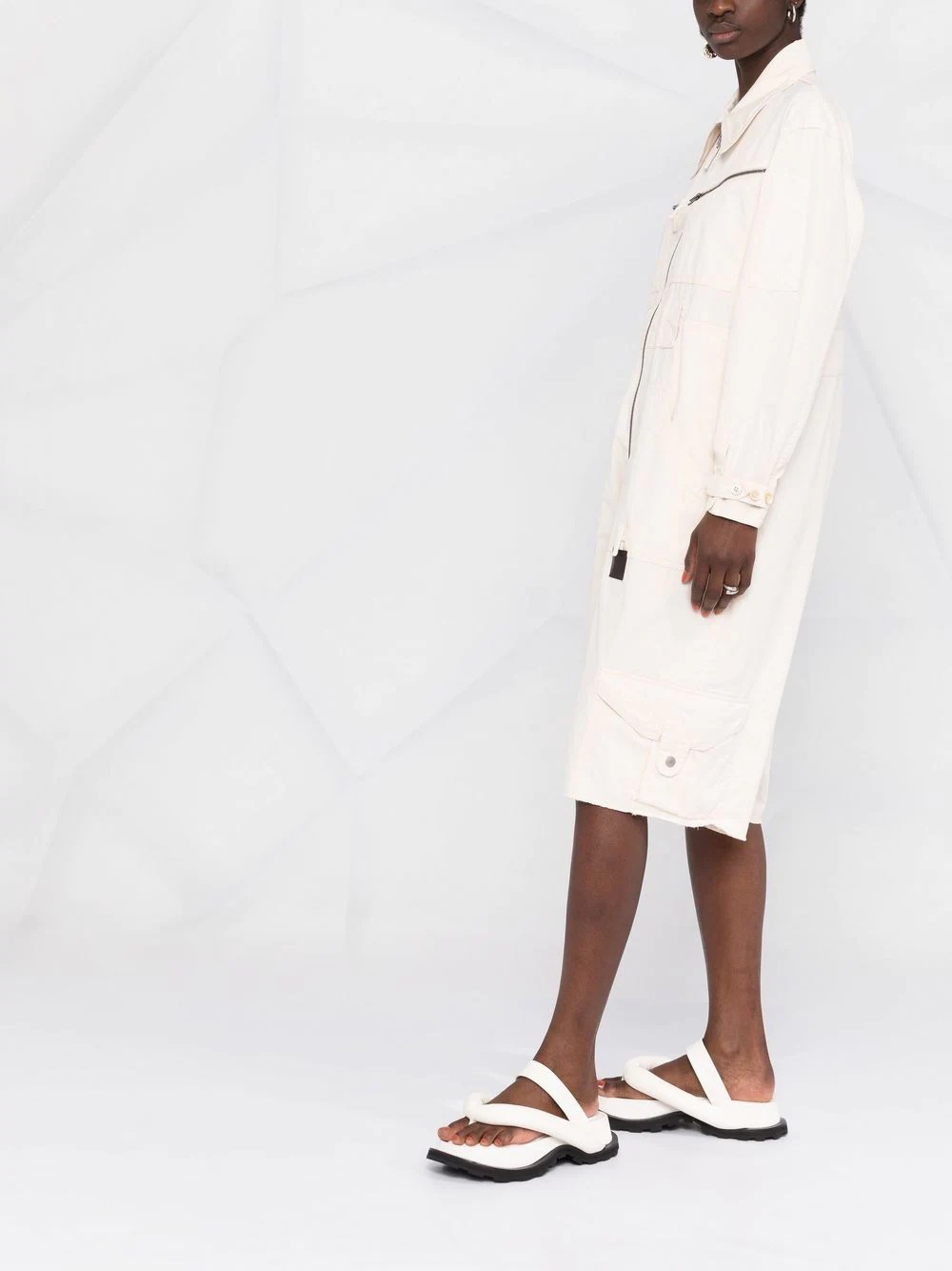 pocket-detail knee-length playsuit - 6