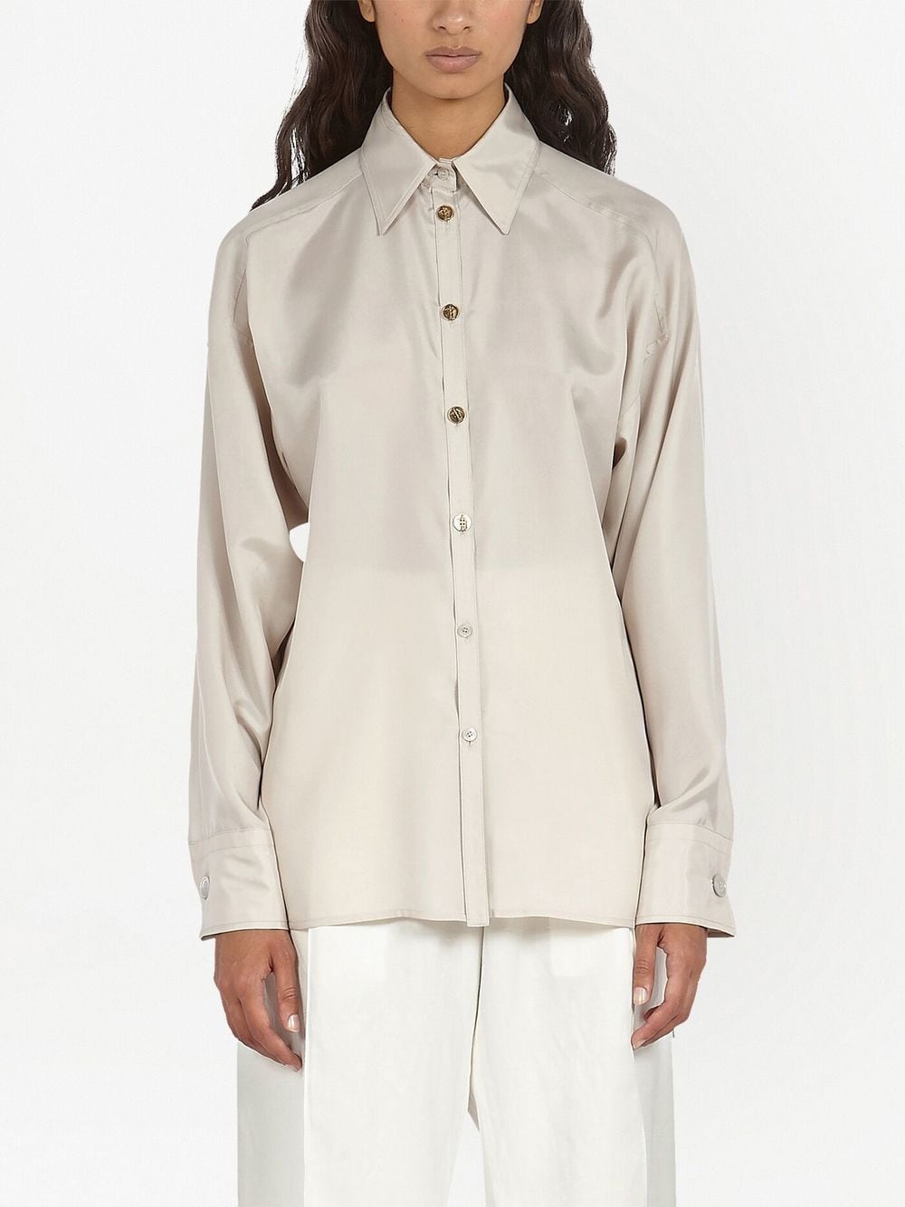 technical satin shirt - 3