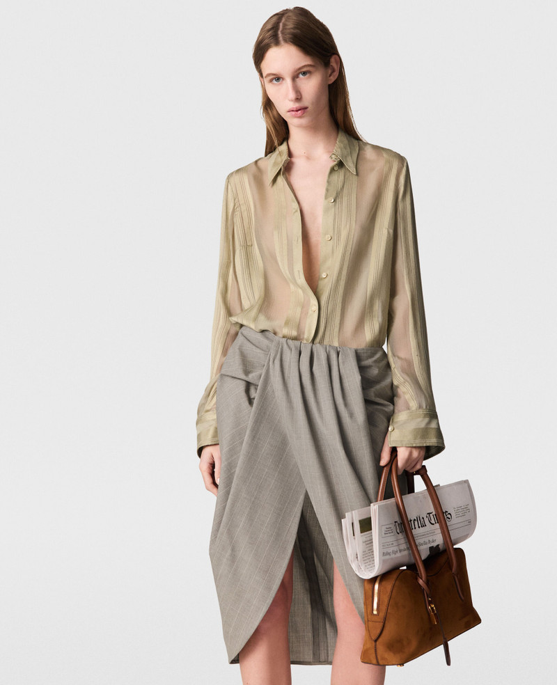 Stella McCartney Sheer Striped Paneled Shirt outlook