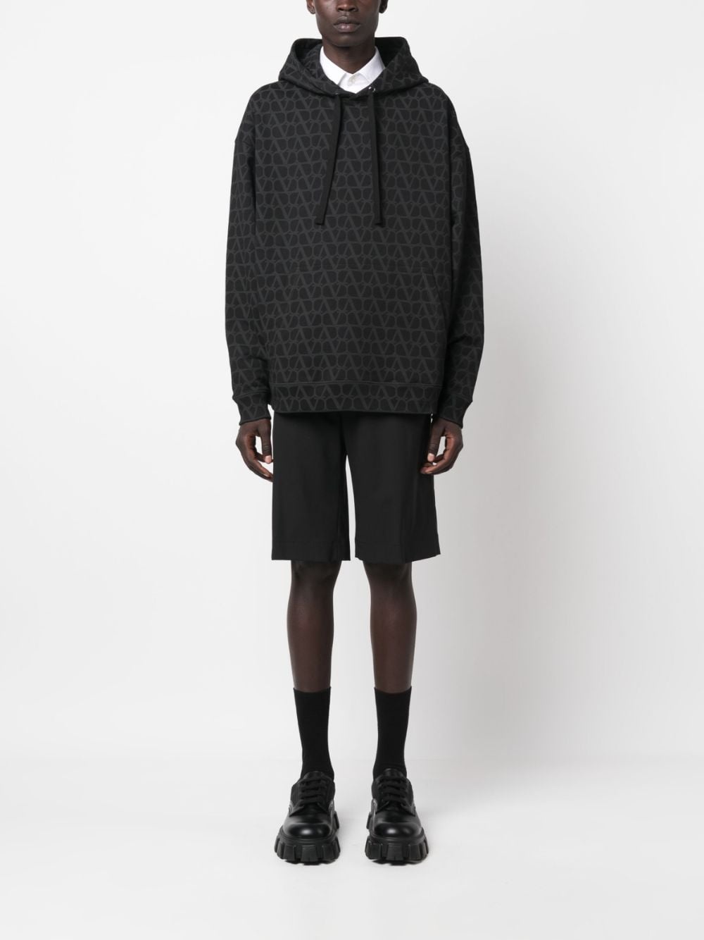 Toile Iconographe-print cotton hoodie - 2