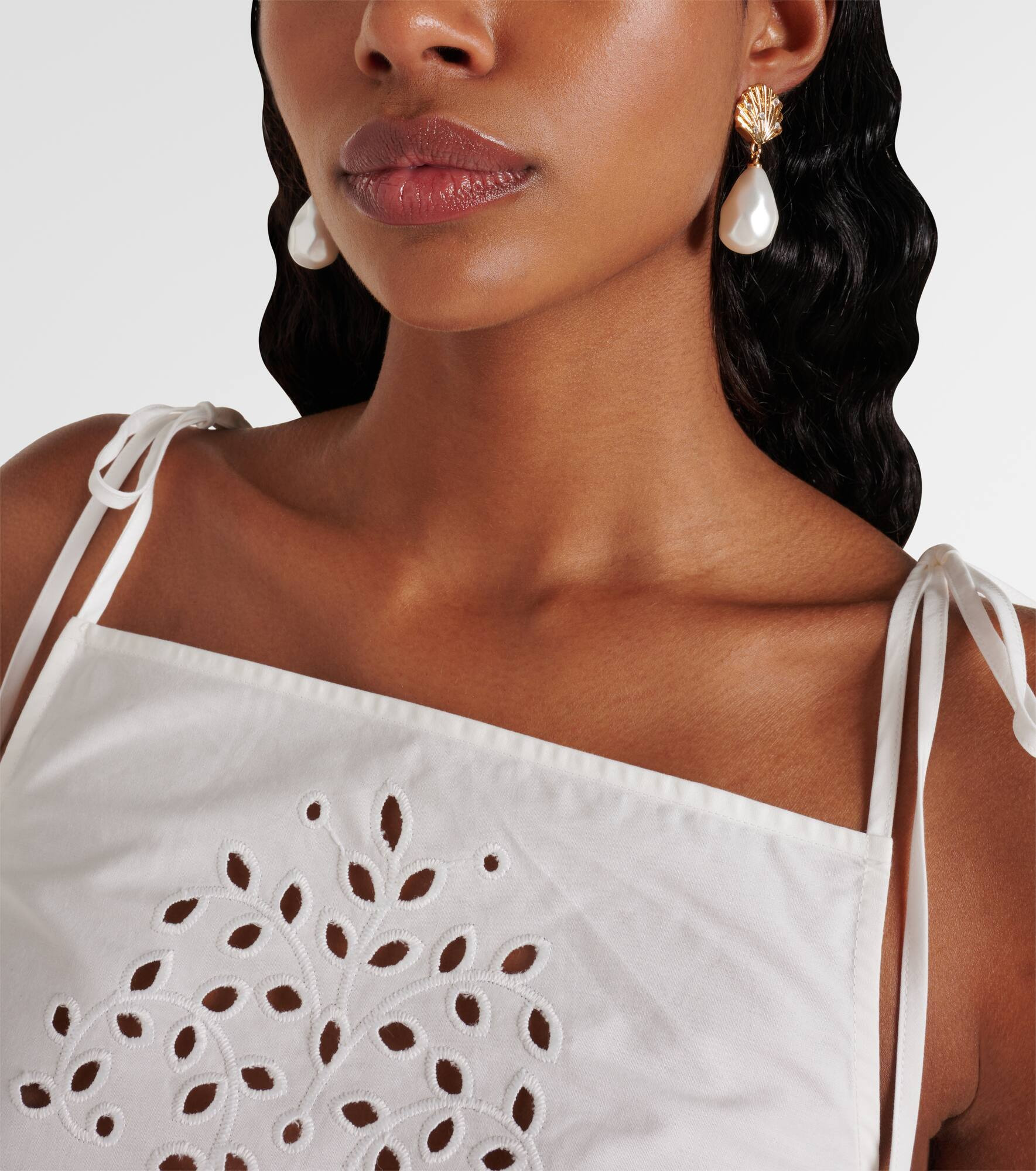 Embellished drop earrings - 6