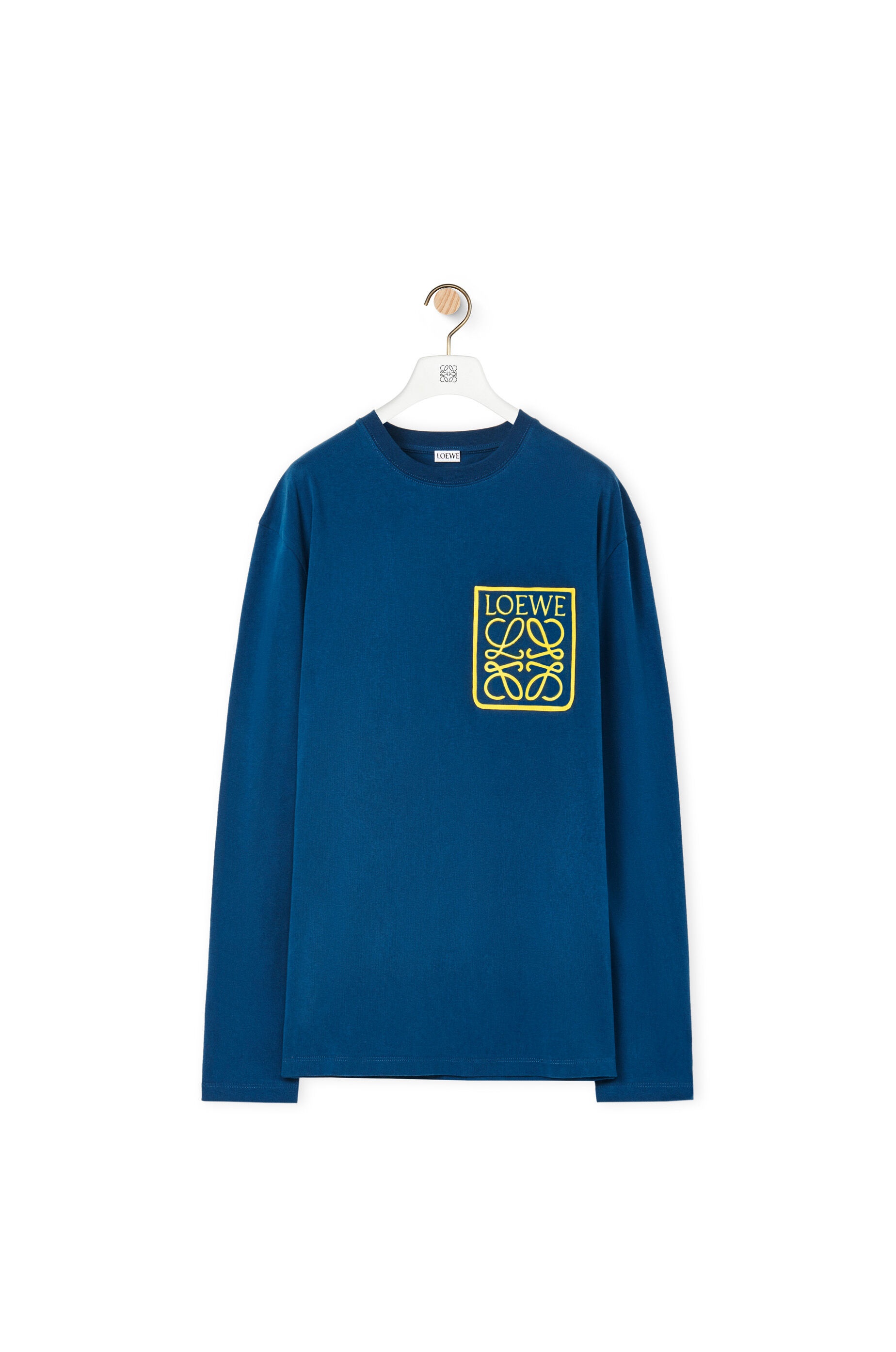 Anagram fake pocket long sleeve T-shirt in cotton - 1