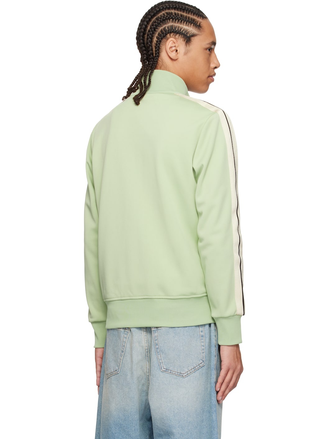 Green Embroidered Logo Track Jacket - 3